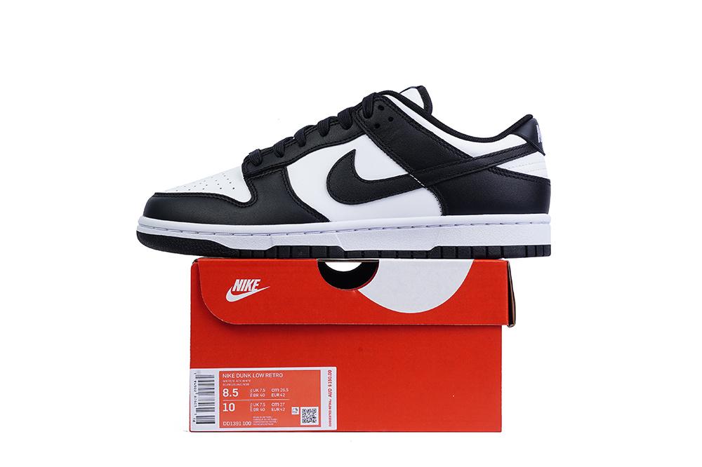 Pk God Nike dunk low retro black panda retail materials ready to ship